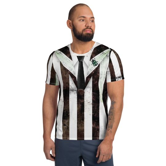Discover Beetle Ghost Men's Athletic T-shirt