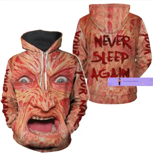 Discover Freddy Krueger Nightmare On Elm Street 3D HOODIE ALL OVER PRINT BEST PRICE