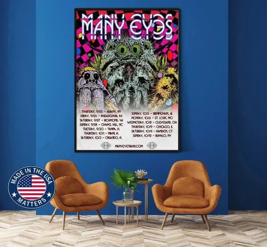 Discover Many Eyes Summer Tour 2025 Poster