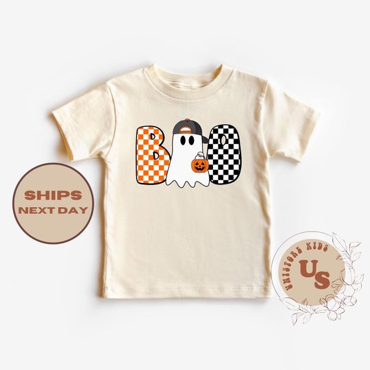 Discover Boo Toddler Shirt, Boo Ghost Kids Shirt, Kids Halloween Gift, Halloween Baby T-Shirt