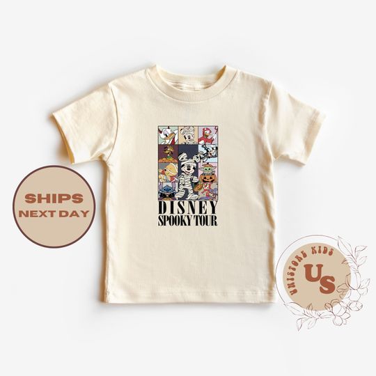Discover Disneyyy Spooky Tour Toddler Shirt, Mickeyy And Friends Halloween Shirt