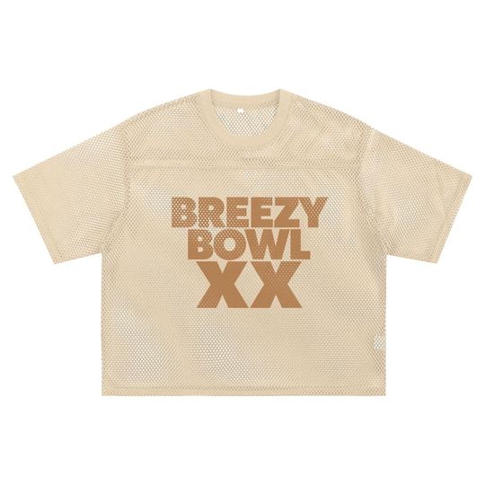 Discover Chris Brown Breezy Bowl XX  See-through Boxy Net T-shirt