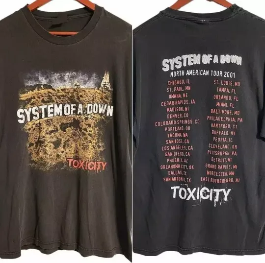 Discover System Of Down Toxicity Tour T-Shirt