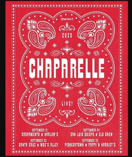 Discover Chaparelle September 21-26 2025 Tour Poster