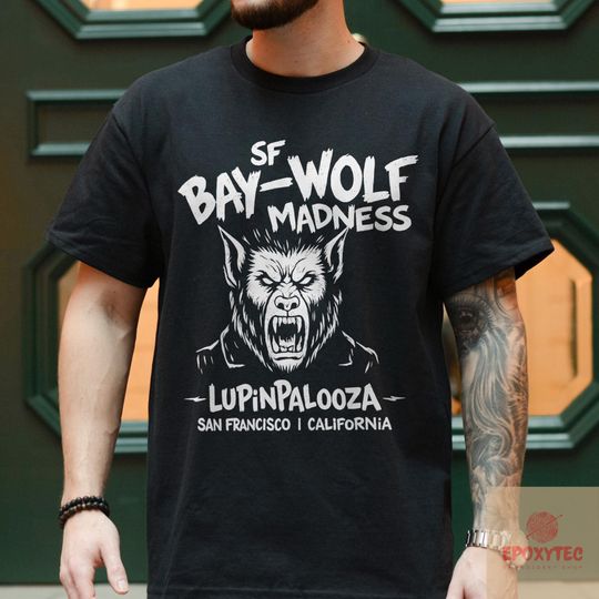Discover SF Bay-Wolf Madness Shirt, Lupinpalooza, San Francisco California, Wednesday Shirt, Gift for Him/Her, Wolf Lover inspired