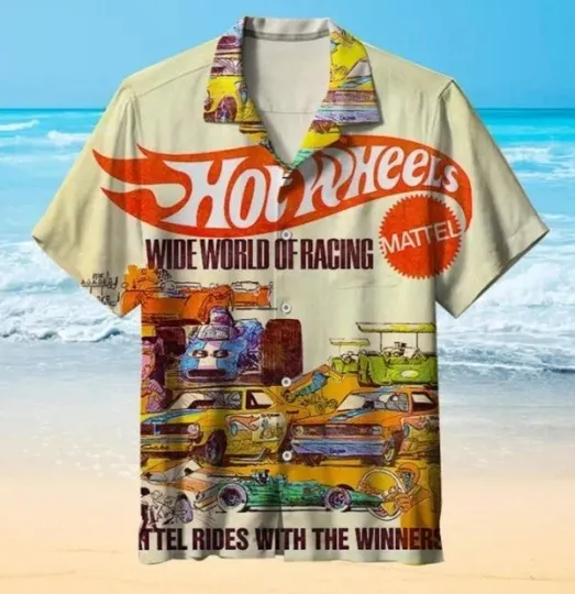 Discover Hot Wheels Hawaiian Shirt, Unisex Adult, S-5XL