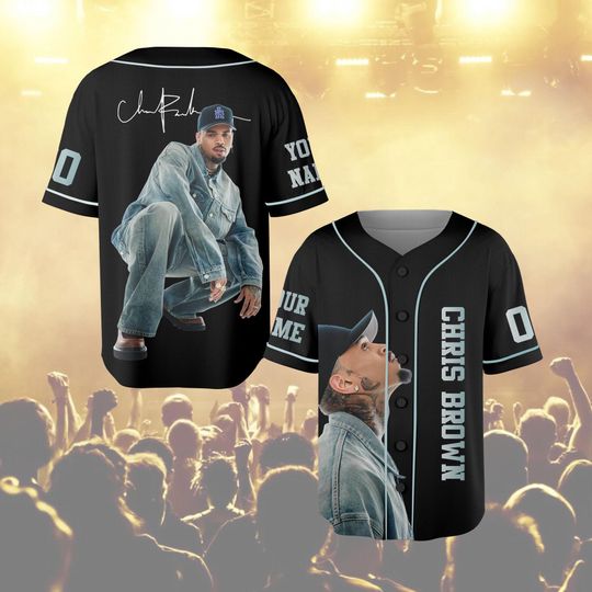 Discover Custom Chris Brown Breezy Bowl XX Baseball Jersey, Breezy Bowl Tour Jersey Shirt, Breezy Bowl 2025 Shirt, Chris Brown Merch