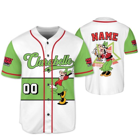 Discover Mickeyy And Friends Clarabelle Baseball Jersey, Disneyyy Clarabelle Funny Jersey, Mickeyy And Friends Family Trip Shirt, Disneyyy Vacation Shirt