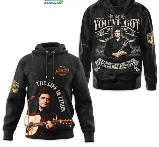 Discover Johnny Cash The Life In Lyrics Fan 3D Hoodie