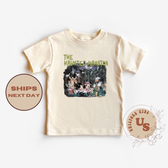 Discover Hauntedd Mansionn Mickeyy And Friends Shirt, Disneyyy Hauntedd Mansionn Kids Shirt, Disneyyy Toddler Shirt, Disneyyy Baby Bodysuit