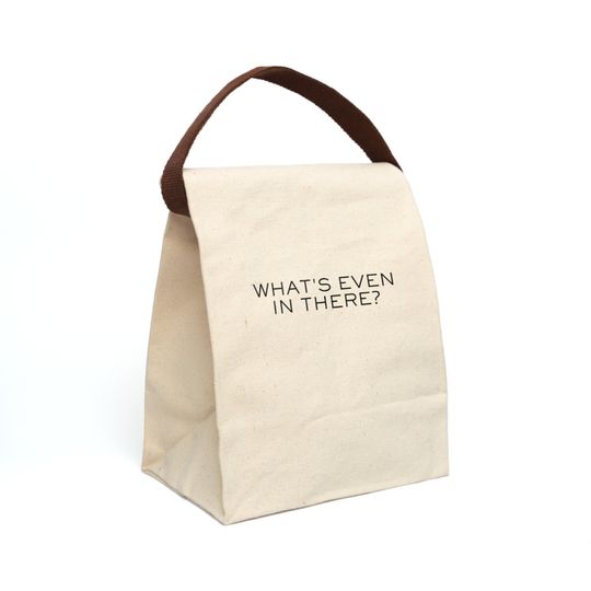 Discover Canvas Lunch Bag With Strap, What's even in there? This ludicrously capacious lunch bag is a great coworker gift