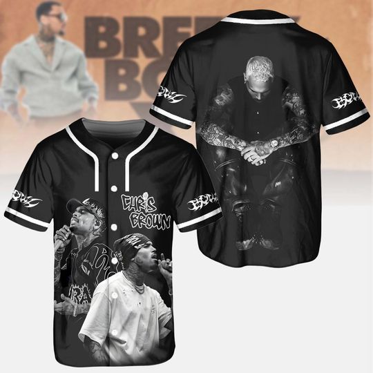 Discover Breezy Bowl XX Tour Baseball Jersey, Personalized Chris Brown Tour 2025 Jersey, Hip Hop Streetwear For Men And Women, Fan Gift Idea