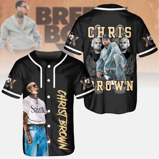 Discover Breezy Bowl XX Tour Baseball Jersey, Personalized Chris Brown Tour 2025 Jersey, Hip Hop Streetwear For Men And Women, Fan Gift Idea