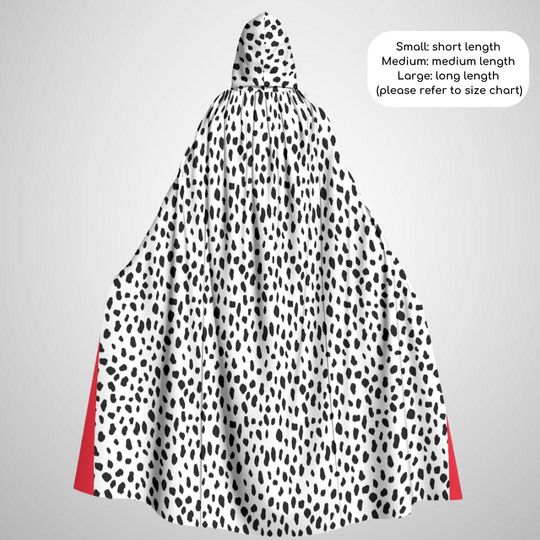 Discover Cruel lady De Vil Unisex Hooded Cloak Adult Halloween