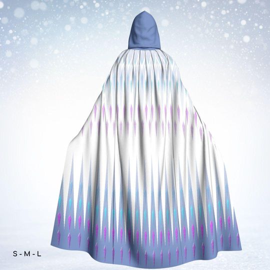 Discover Frozenn White Unisex Hooded Cloak Elsaa The Snow Queen