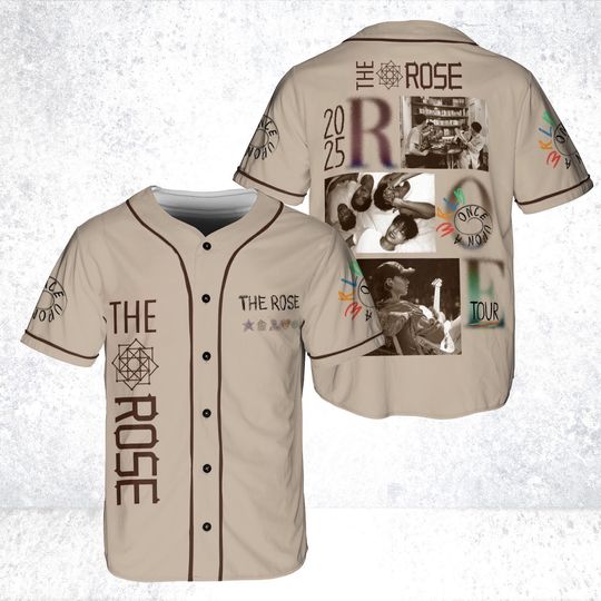 Discover The Rose Once Upon AWRLD Tour Baseball Jersey, The Rose WRLD Road Map, The Rose 2025 World Tour, The Rose WRLD Album, Kpop Jersey For Fans