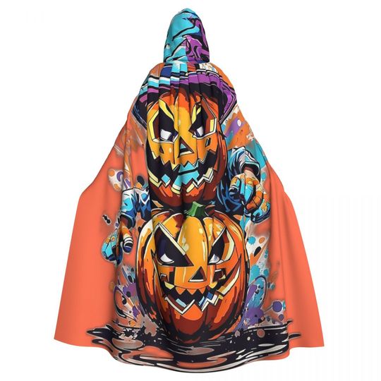 Discover Halloween Pumpkin Hooded Cloaks