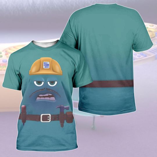 Discover Fritz Costume 3D Shirt, Insidee Outt Character T-Shirt, Mind Worker Shirt