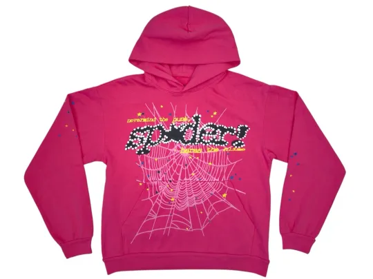 Discover Sp5der Pink Hoodie Sweater Size M