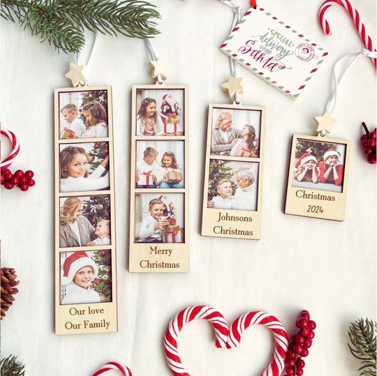 Discover Personalised Family Christmas Ornament  Custom Wooden Ornament
