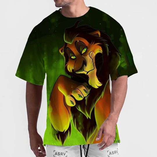 Discover Disneyyy The lion kingg T-Shirt Men Summer Fashion Cartoon