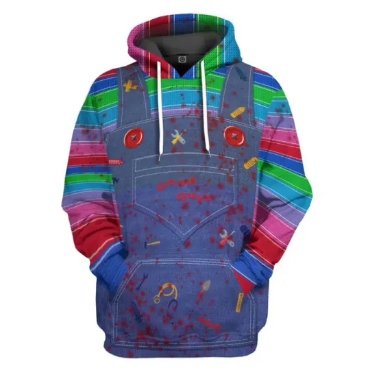 Discover Gearhumans 3D Chucky Childs Play Hoodie Apparel BG