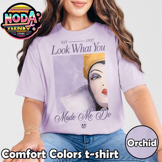 Discover Retro Disneyyy World Evil Queenn Villains Shirt