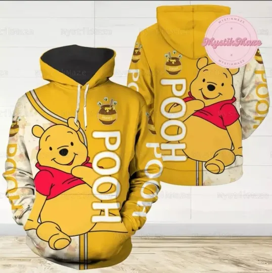 Discover winniee the poohh 3d Hoodie Halloween Gift Best Price Christmas Gift Us Size 3D