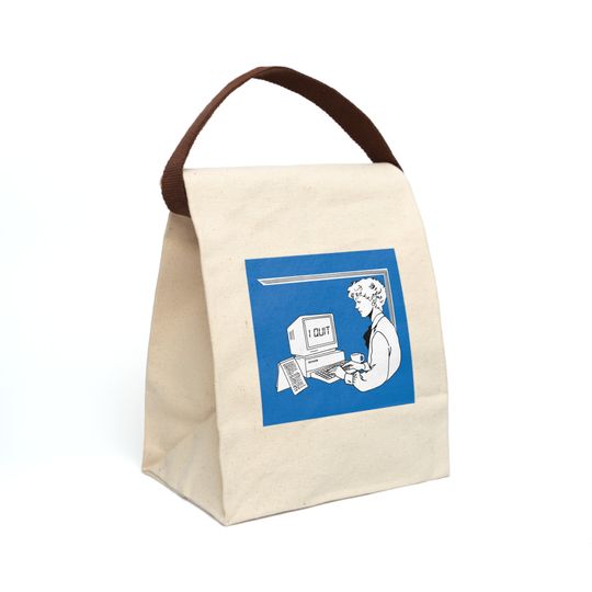 Discover Office Humor Reusable Lunch Bag