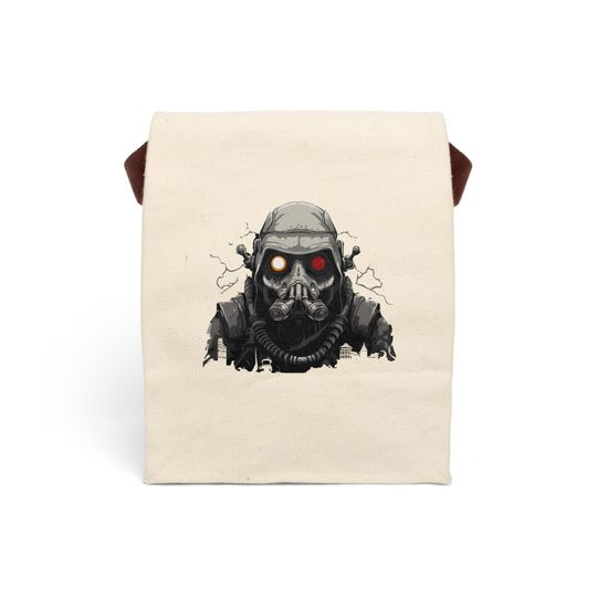 Discover Gamer Canvas Lunch Bag for Adventurers, Sci Fi Lunch Tote, Cool Lunch Bag for Men, Eco Friendly Snack Bag, Fun Gift for Gamers