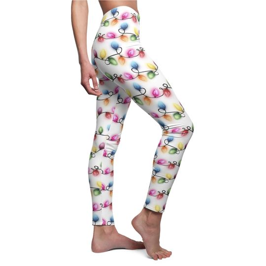 Discover Glowing Christmas String Lights Leggings