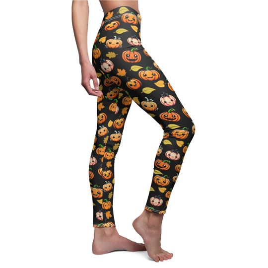 Discover Happy Pumpkin Women's Casual Halloween Women's Leggings