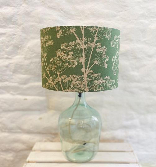 Discover Dark Green Cow Parsley Lampshade, Lighting, Lamp Shade
