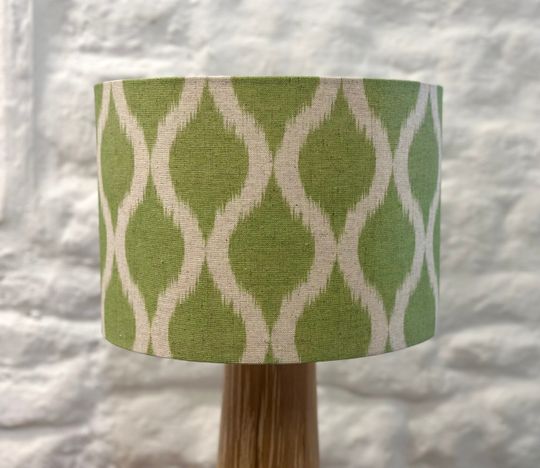Discover Green Ikat Style Trellis Lampshade, Lighting, Lamp Shades