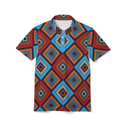 Discover Tribal Patchwork Unisex Polo Shirt