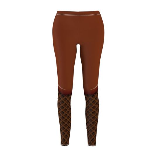 Discover Chocolate Ice Cream On A Chocolate Waffle Cone Leggings