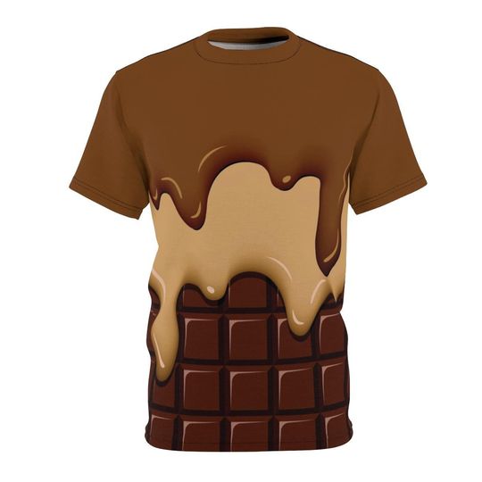 Discover Chocolate Ice Cream and Caramel Ice Cream On A Chocolate Bar T-Shirt
