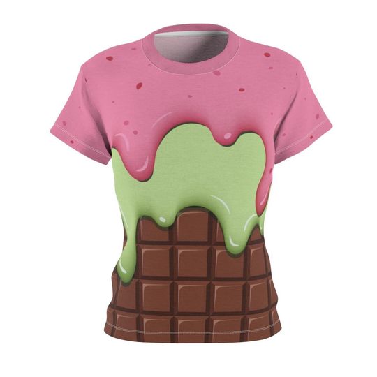 Discover Strawberry Ice Cream & Key Lime Ice Cream On A Chocolate Bar T-Shirt