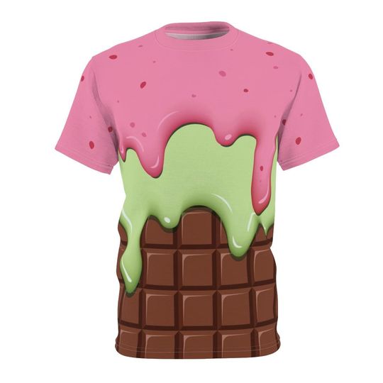 Discover Strawberry Ice Cream & Key Lime Ice Cream On A Chocolate Bar T-Shirt