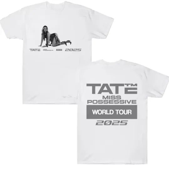 Discover Tate Mcrae Miss Possessive 2025 World Tour T-Shirt