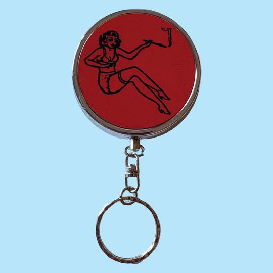 Discover Little Lady Travel Ashtray Keychain