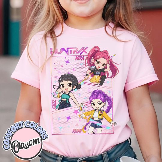 Discover Kpop Demon Hunters Shirt, Huntrix Youth Shirt, Anime Shirt, Back to School Gift