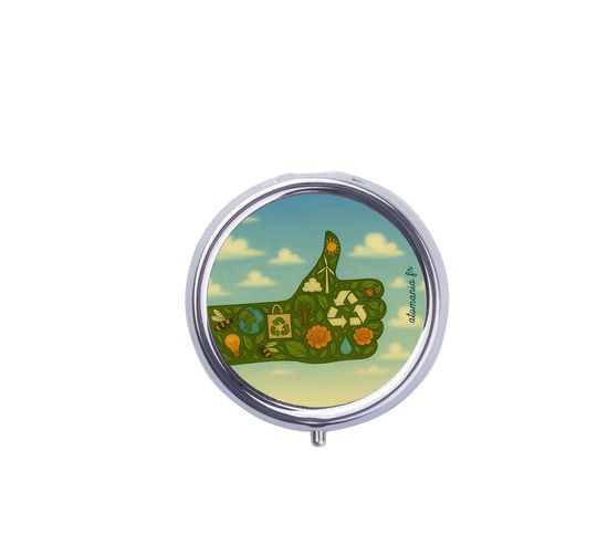 Discover Thumbs up eco keychain for smokers  Original handmade gift from France with strong message for nature and environmental lovers