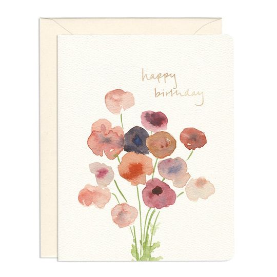 Discover Poppies Birthday Card