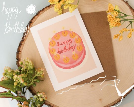 Discover Welcome Home Birthday Card | Birthday Cake Card | Blank Welcome Home Card