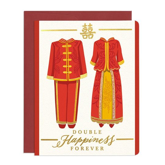 Discover Double Happiness - Chinese Wedding Greeting Card
