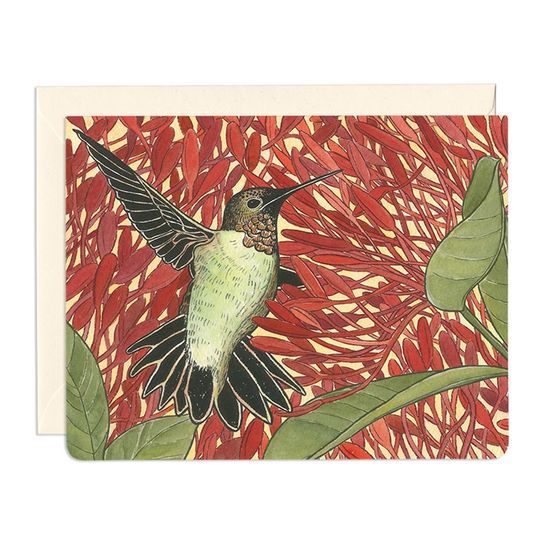 Discover Hummingbird Healer - Well Wishes Card