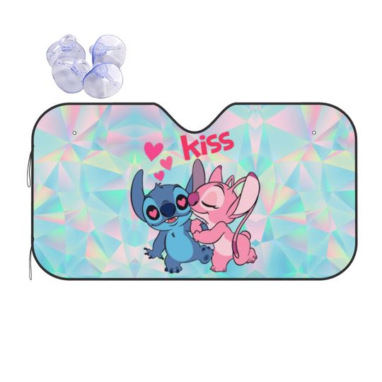 Discover Custom Stitchh Lion Cute Windshield Sunshade Folding Movie Blocks UV Rays Sun Visor Protector