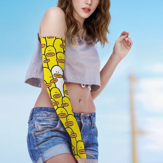 Discover Cute Yellow Cartoon Stretchy Comfortable Ice Sleeves