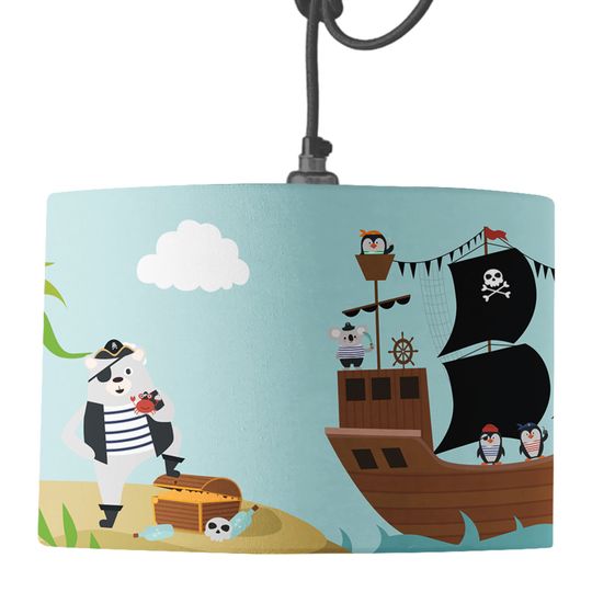Discover Pirate Drum Lamp Shade | Children's Space Lampshade